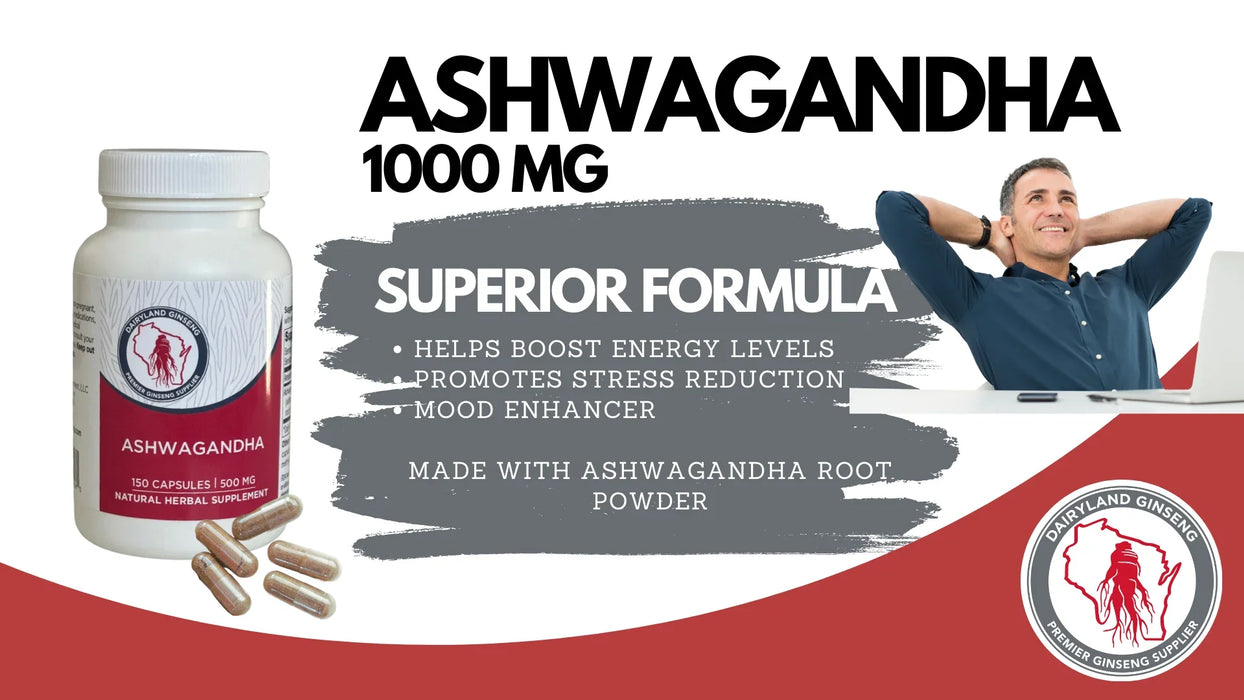 Ashwagandha Capsules - Dairyland Ginseng
