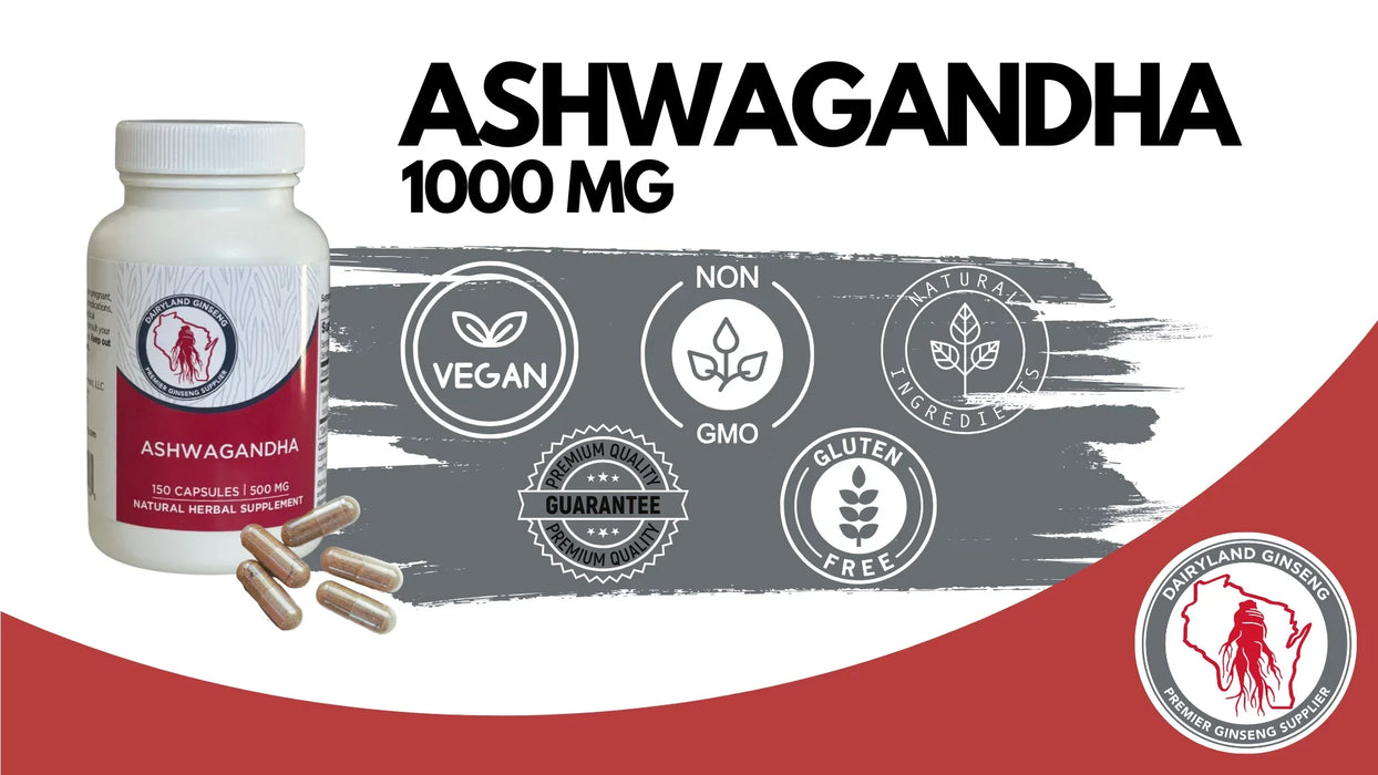 Ashwagandha Capsules - Dairyland Ginseng