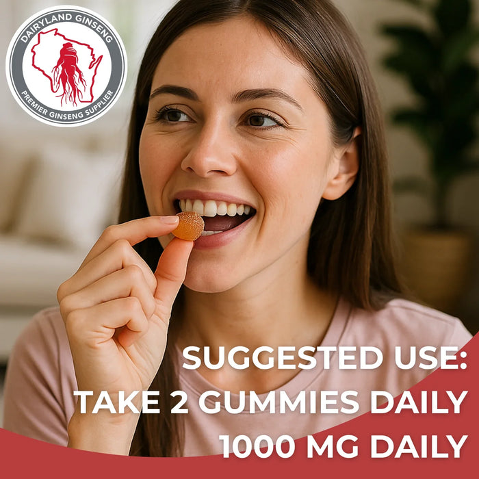 American Ginseng Gummies- Lemon - Dairyland Ginseng