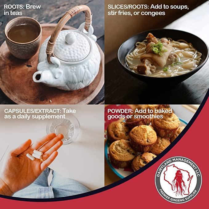 Wisconsin American Ginseng Tea Bags - Dairyland Ginseng