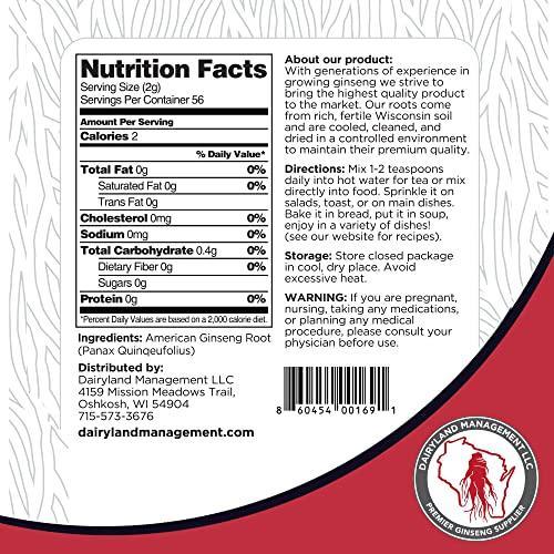 西洋参粉| 4 盎司装| Dairyland 人参— Dairyland Ginseng