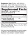 Supplement Facts page for Ginseng Product. 